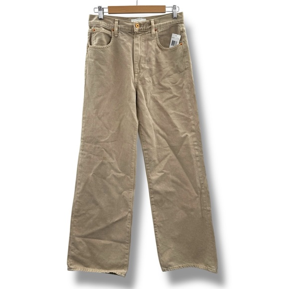 SLVRLAKE NWT Grace Jeans Pale Khaki Women’s Size 29 High Rise Wide Leg - Picture 1 of 13